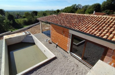 Istria, zona Parenzo - Lussuosa villa in pietra con piscina e vista panoramica sul mare - nella fase di costruzione 5