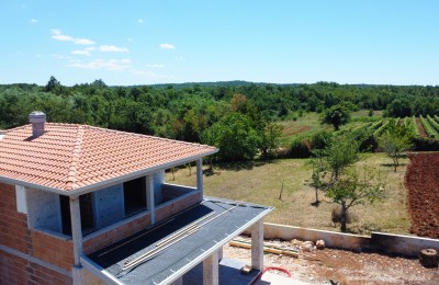 Poreč, surroundings, Beautiful rustic villa with a pool and an open view! - under construction