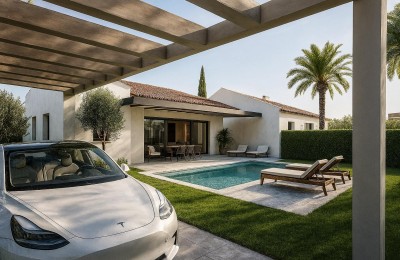 Poreč, dintorni, moderna casa bifamiliare con piscina! - nella fase di costruzione