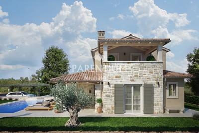 Superb stone villa with pool - New building! - under construction