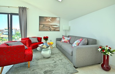 Istra, Vrsar – Penthouse s velikom terasom i pogledom na more, 500 m od mora 17