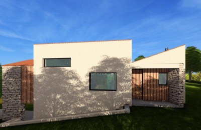 Istrien, Žminj – Baugrundstück mit Genehmigung und Projekt für ein Haus mit Swimmingpool 5