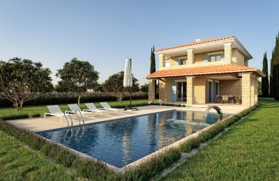 Poreč, surroundings, Beautiful rustic villa with a pool and an open view! - under construction 2