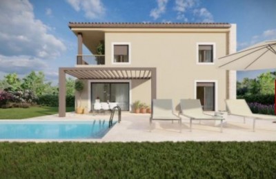 Istria, Poreč area - Detached modern house with pool and view - under construction