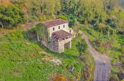 Kamena kuća za renovaciju sa velikom okućnicom kod Motovuna