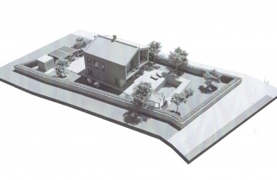 Terreno edificabile con permesso di costruire per la costruzione di una villa con piscina