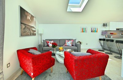Istra, Vrsar – Penthouse s velikom terasom i pogledom na more, 500 m od mora 16