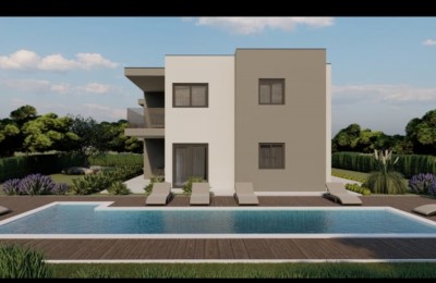 Poreč, surroundings, comfortable apartment on the first floor with a pool! - under construction