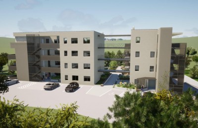 Istra, Poreč okolica – Novogradnja | Dvosobni apartman 1. kat| Bazen | Garaža | 2 km od mora - u izgradnji
