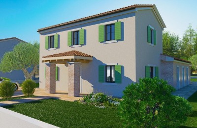 Istria, Poreč area - Luxury stone villa with pool and panoramic sea view - under construction 3