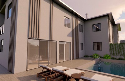 Istrien, Raum Poreč – Neubau mit Pool, drei Schlafzimmern und Garten - in Bau