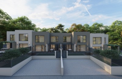 Modern terraced house - under construction