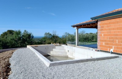 Istria, zona Parenzo - Lussuosa villa in pietra con piscina e vista panoramica sul mare - nella fase di costruzione 9