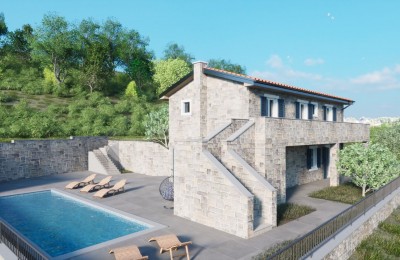 Istra, Buje - Villa s bazenom i pogledom NOVOGRADNJA - u izgradnji 4