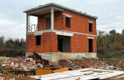 Istra, Poreč okolica - Samostojeća moderna kuća s bazenom i pogledom - u izgradnji 4