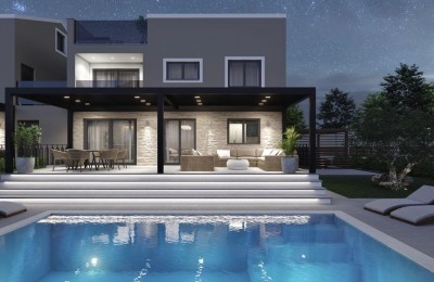 Porec, modern terraced house with pool 8