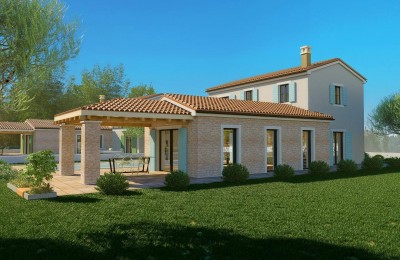 Istria, Poreč area - Detached stone villa with pool and sea view - under construction 5