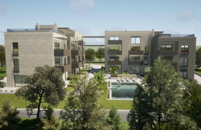 Istra, Poreč okolica – Stan u novogradnji s bazenom | 49 m² | Lift | 2 parkirna mjesta | Blizu mora - u izgradnji