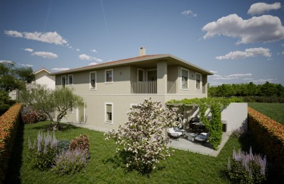 Istra, Novigrad – Stan u novogradnji s okućnicom od 200 m² - u izgradnji 2