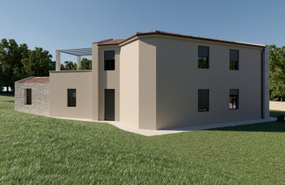 Istria, zona Parenzo - Villa moderna con piscina e vista - nella fase di costruzione 4