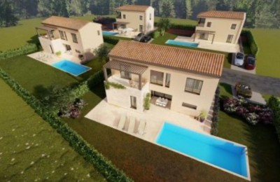 Istria, zona Parenzo - Casa moderna indipendente con piscina e vista - nella fase di costruzione 7