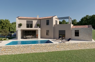 Istria, zona Parenzo - Villa moderna con piscina e vista - nella fase di costruzione 3