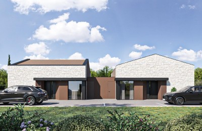 Istria, Poreč - Modern semi-detached house with swimming pool and private garden - under construction