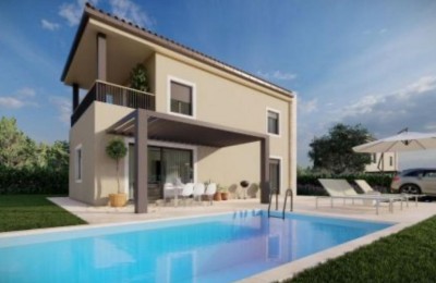 Istria, zona Parenzo - Casa moderna indipendente con piscina e vista - nella fase di costruzione 3